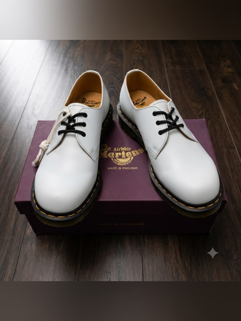 Dr. Martens x Comme des Garcons CDG 1461 White Shoes Unisex Mens 9 Women's 10